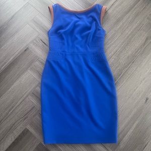 Rachel Roy Blue Jersey Sheath Dress Work Dress Semi Formal